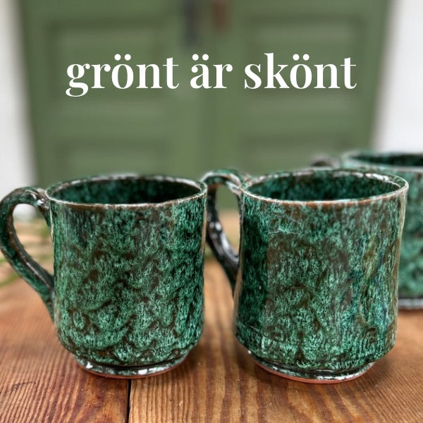 Grönt är skönt - gröna muggar