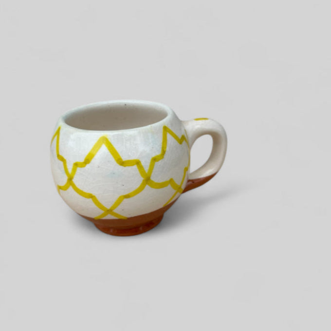 Mugg keramik från Marocko - gul