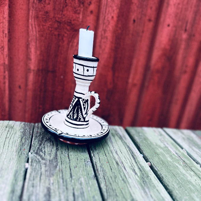 Marockansk ljusstake svart