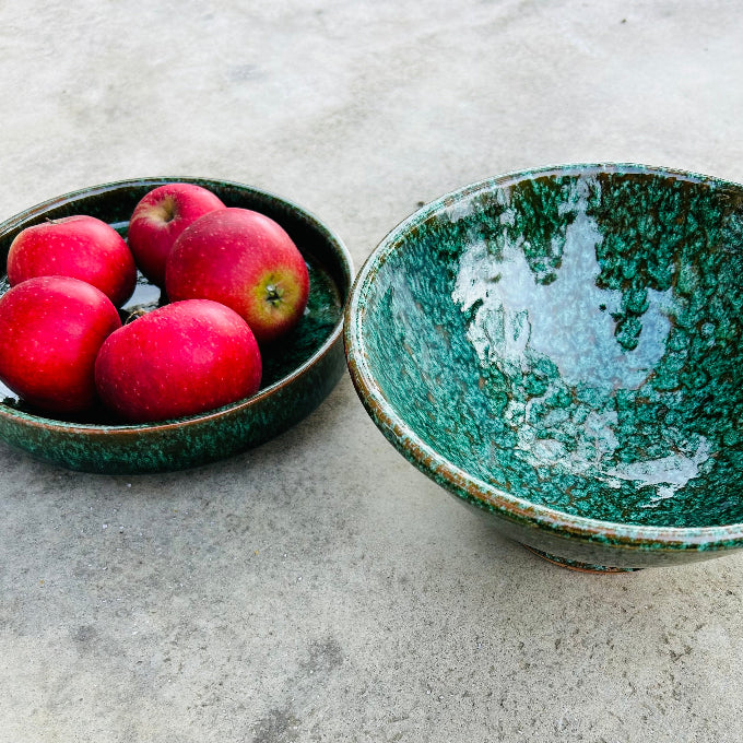 Skål - marockansk keramik - grön