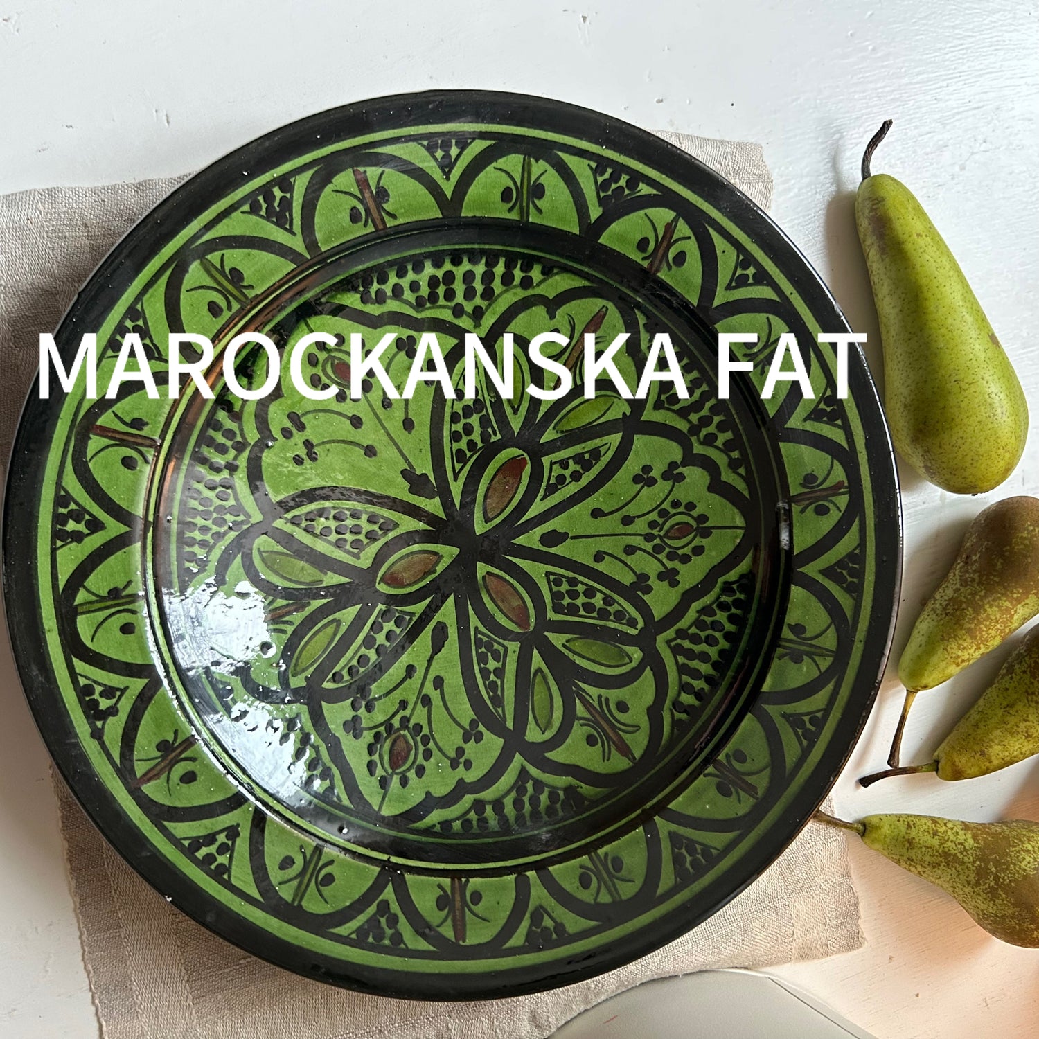 Marockanska fat i olika mönster