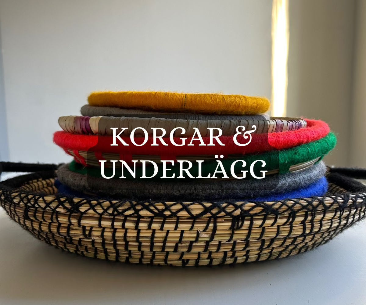 Korgar och underlägg från Marocko - naturligt hantverk