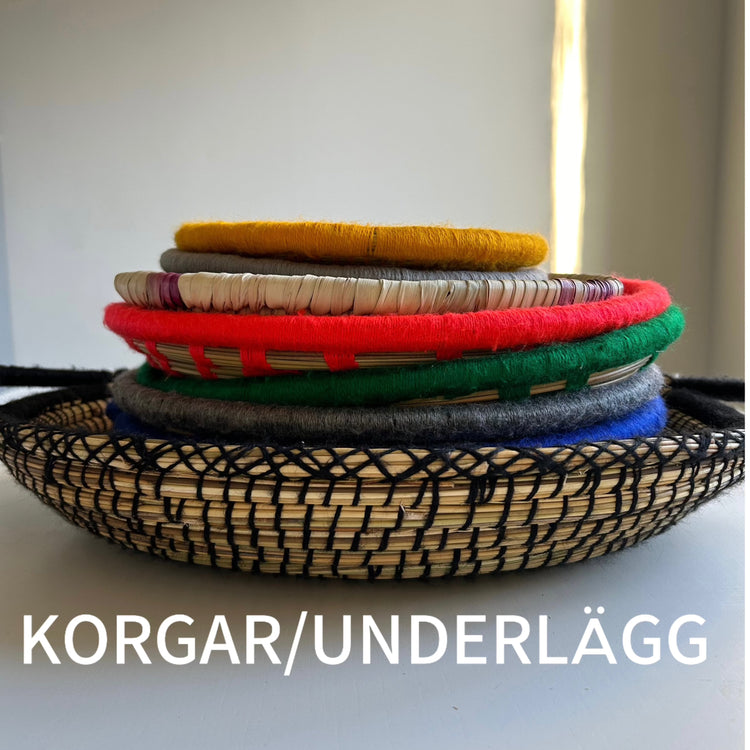 Handflätade korgar från Marrakesh