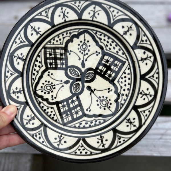 Marockanska fat 22 cm - handmålad keramik