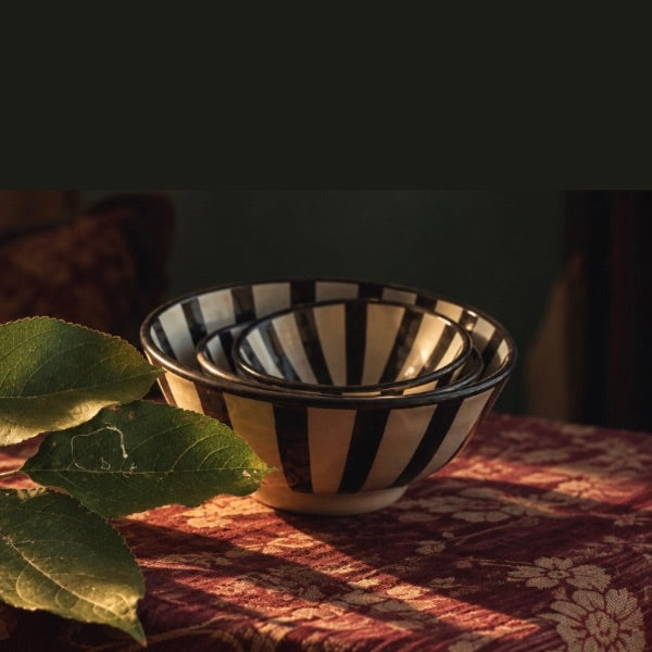 Skål Sol vit/svart