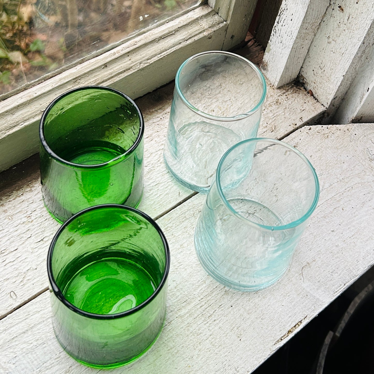 Handblåsta glas