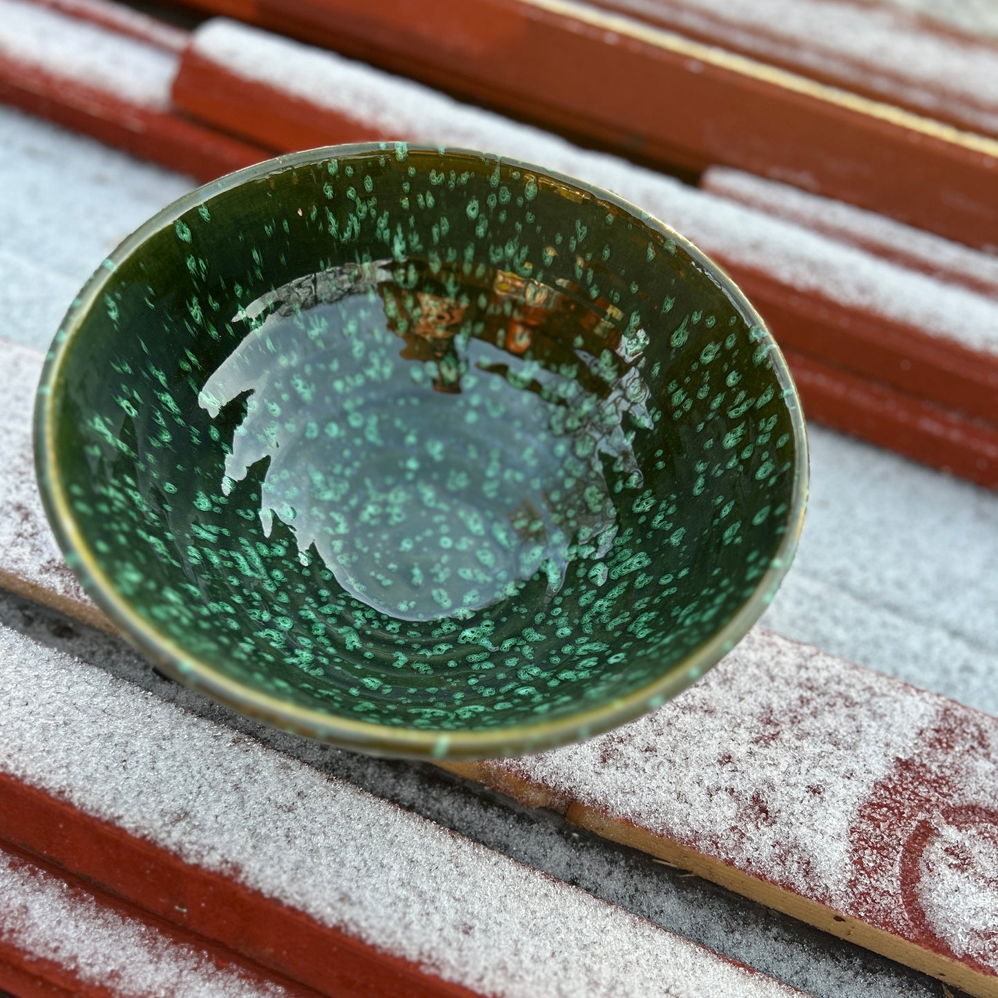 Grön marockansk skål