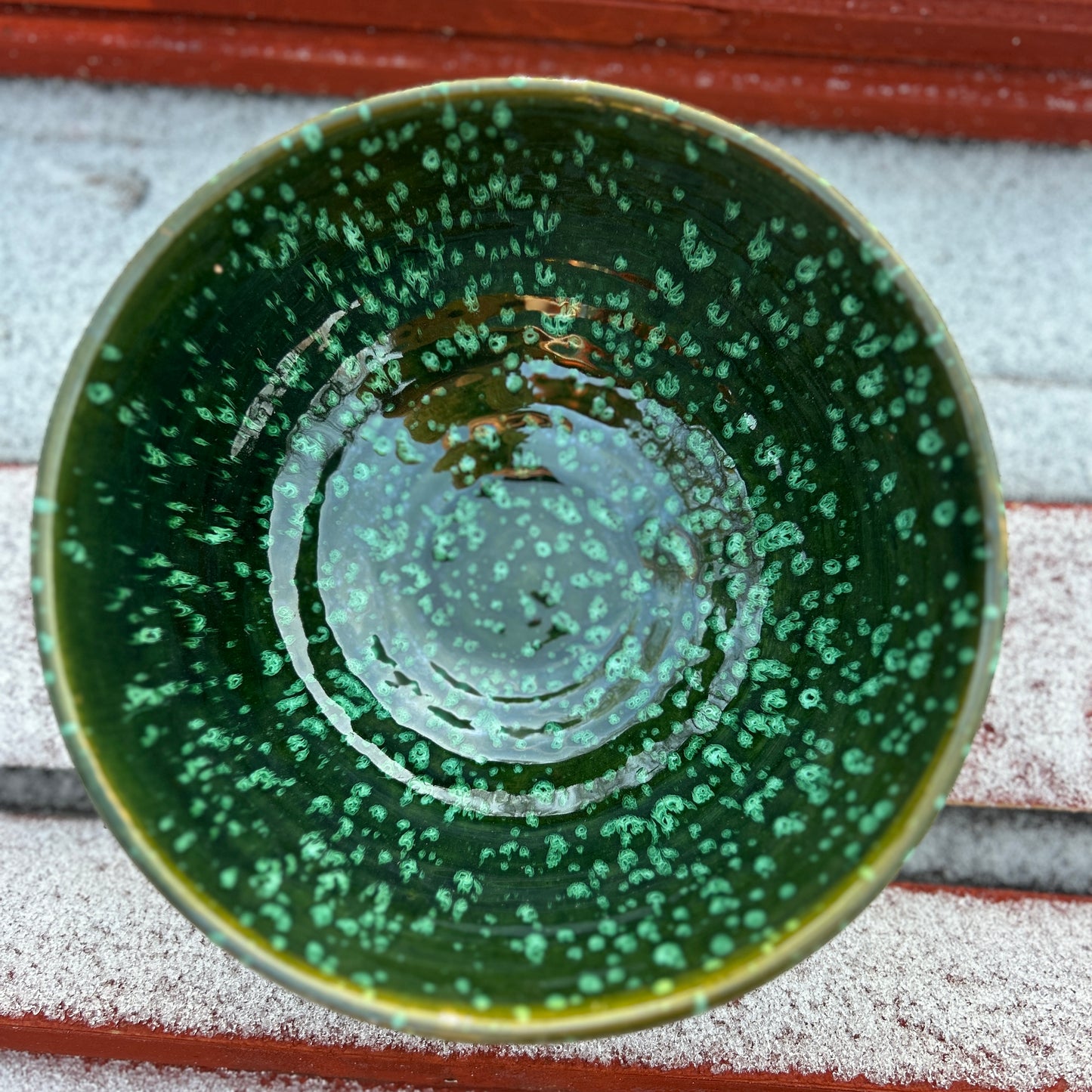 Grön marockansk skål