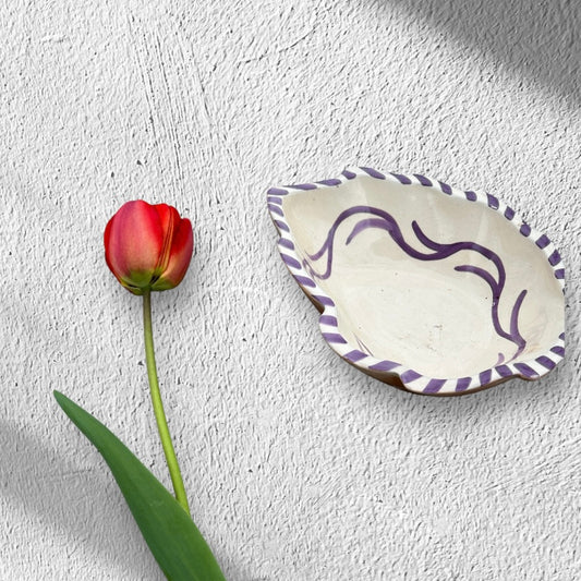 Keramikskål blad
