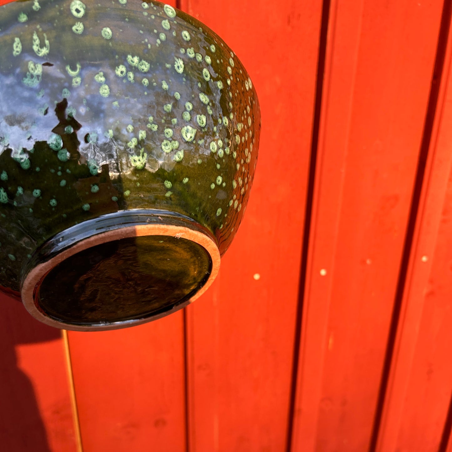 Grön marockansk skål