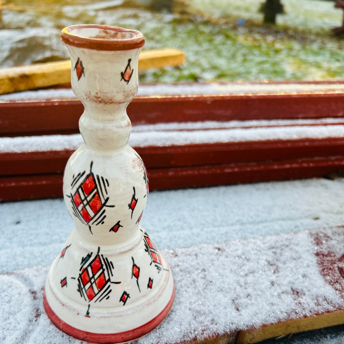 Marockansk ljusstake röd