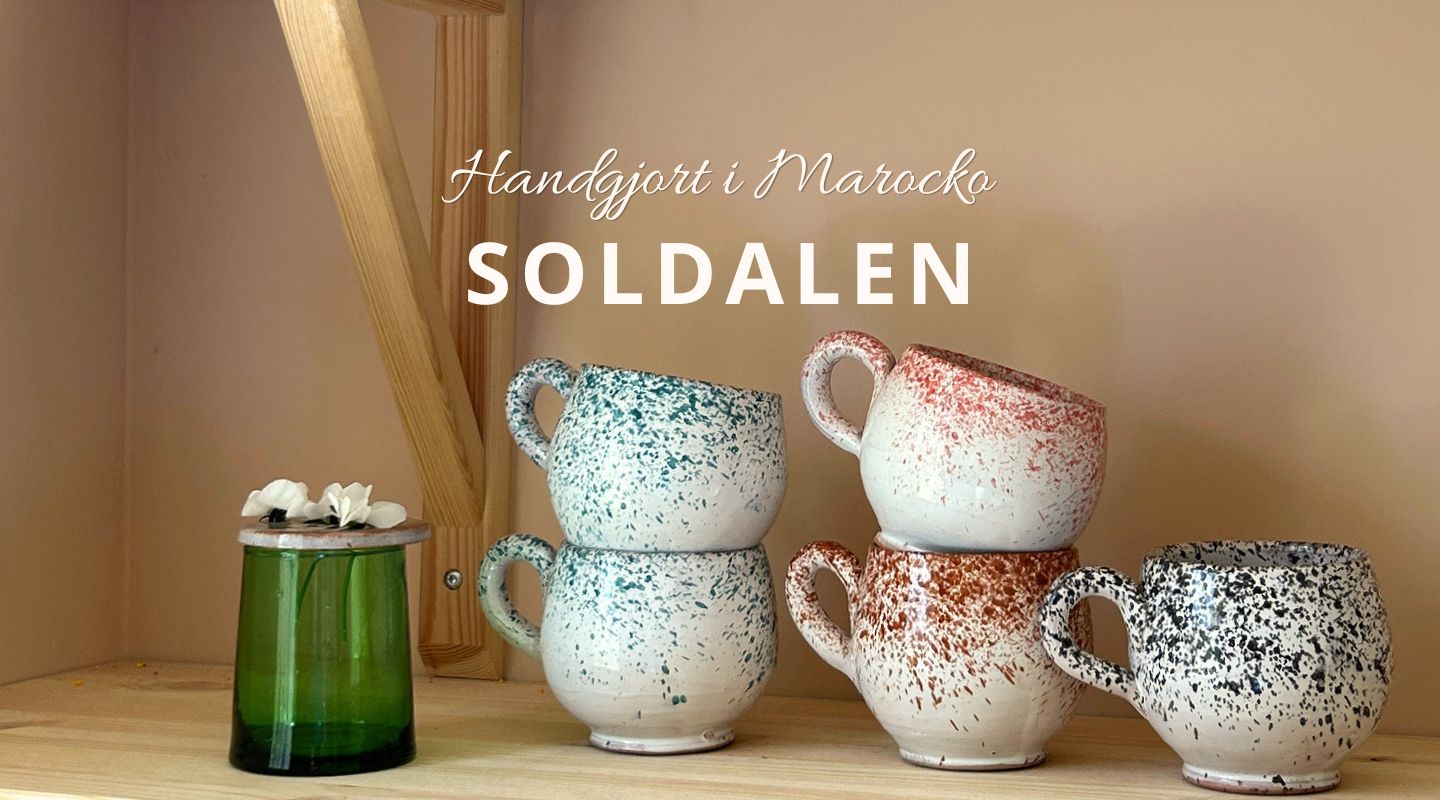 Soldalenbutik - handgjort i Marocko - marockansk keramik 