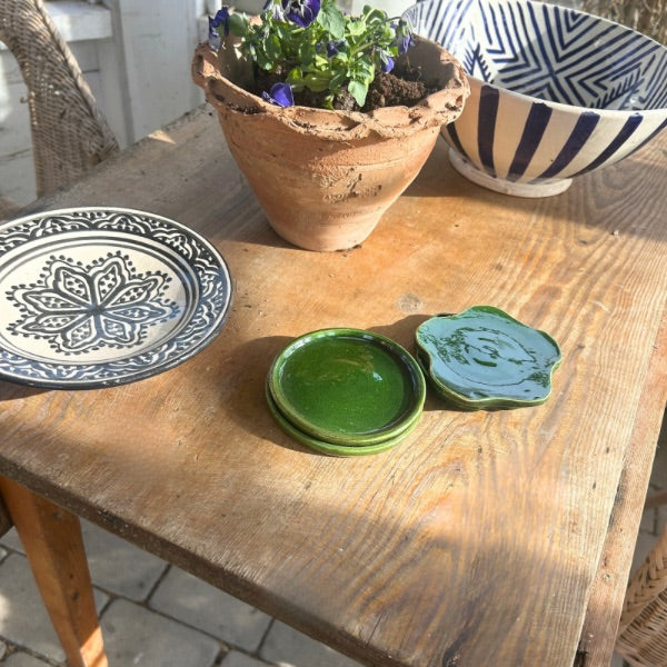 Koppunderlägg oliv - marockansk keramik 