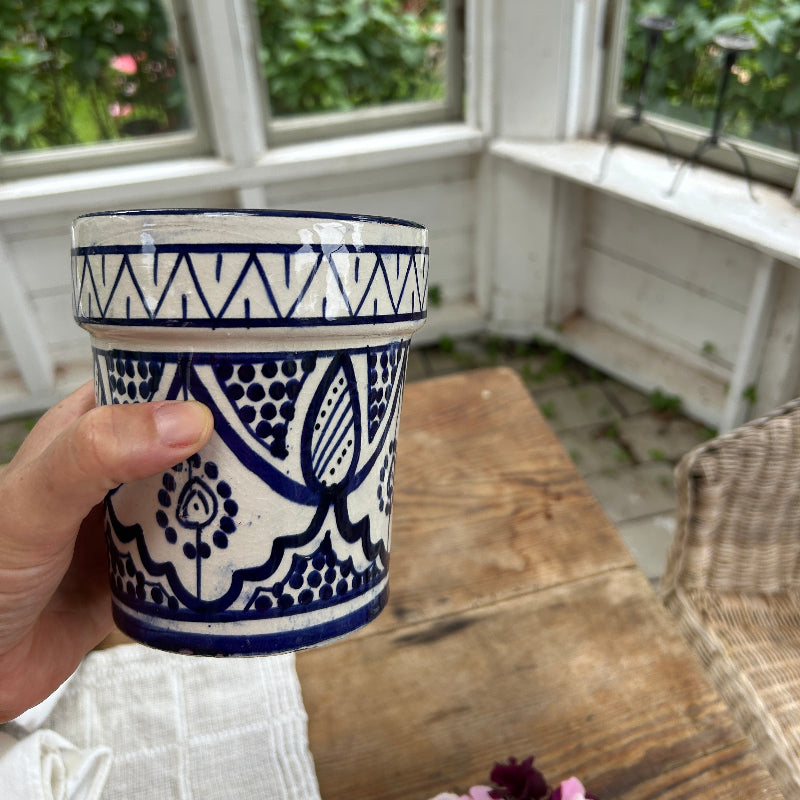 marockansk kruka blå