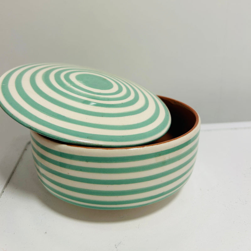 randig skål med lock marockansk