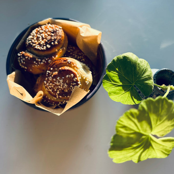 skål med bullar i marockansk keramik